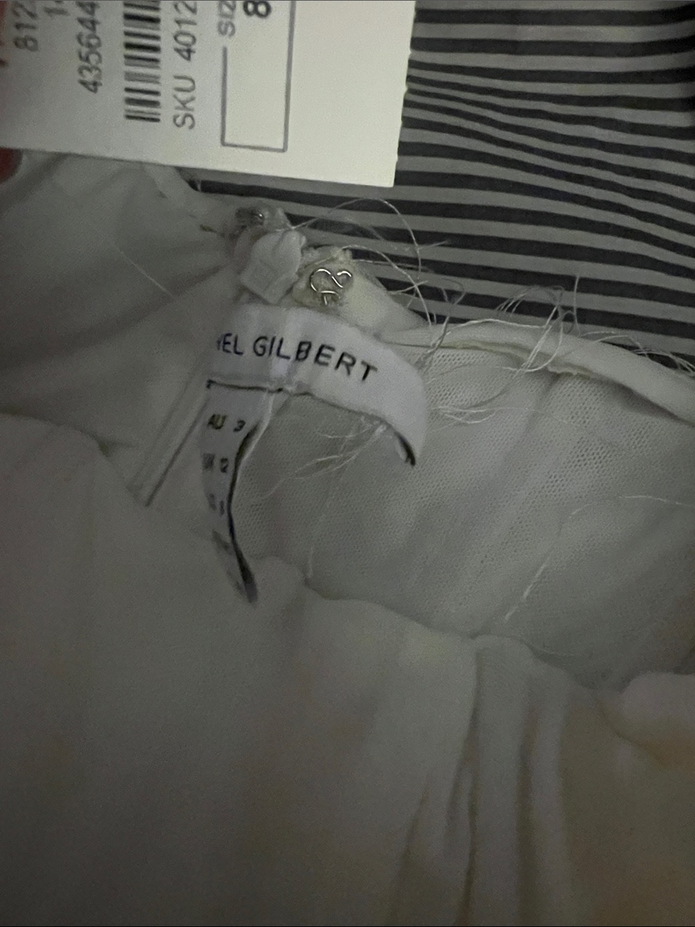 Rachel Gilbert White Strapless Feather Mini Dress - Picture 6 of 7